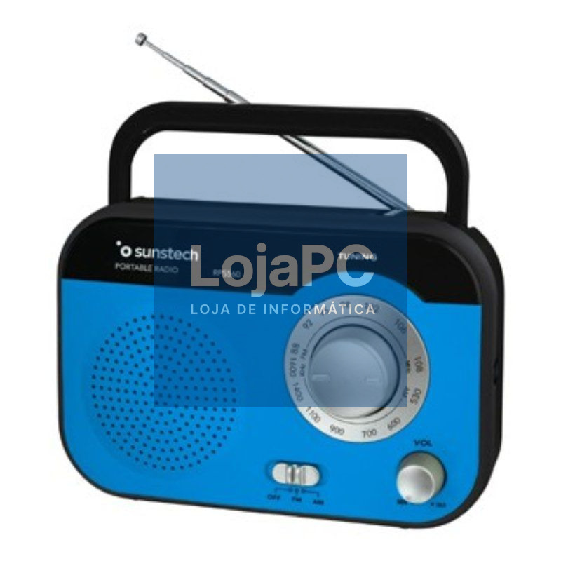 Radio Portátil Sunstech RPS560/ com fio/ a Pilhas/ Azul