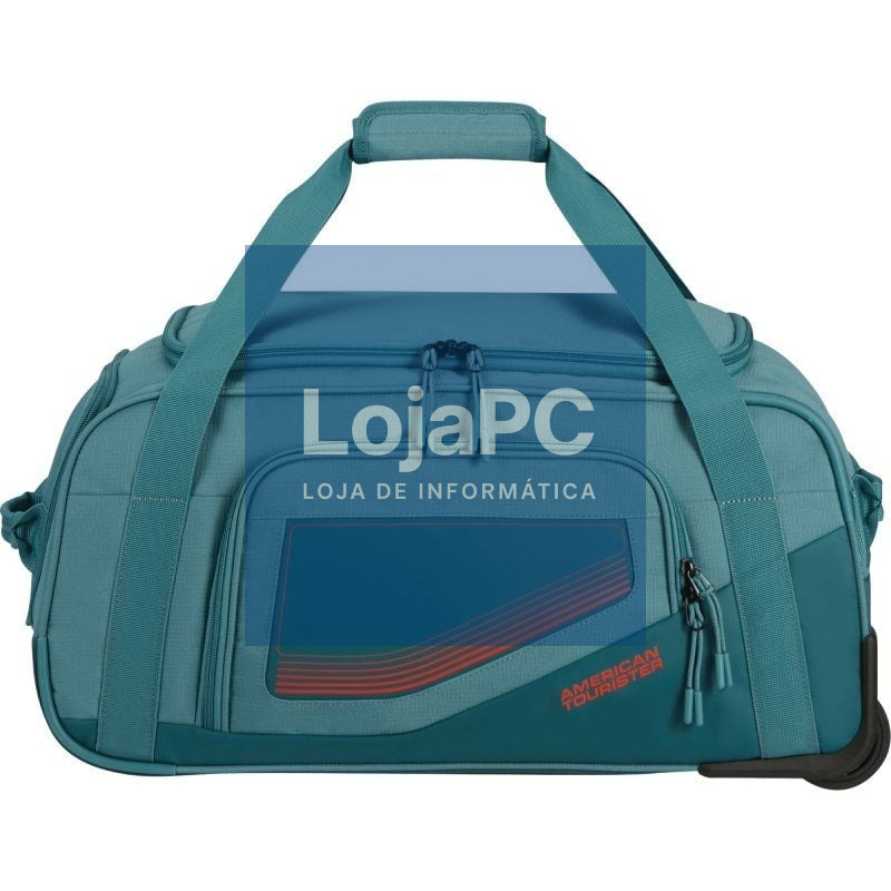 Bolsa de Viaje com Rodas American Tourister City Racer S/ 55x35x25cm/ 2 Rodas/ Azul Verdoso