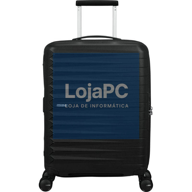 Maleta de Cabina American Tourister FastForward Spinner Expansible 55cm/ 55x40x23cm/ 4 Rodas/ Preto