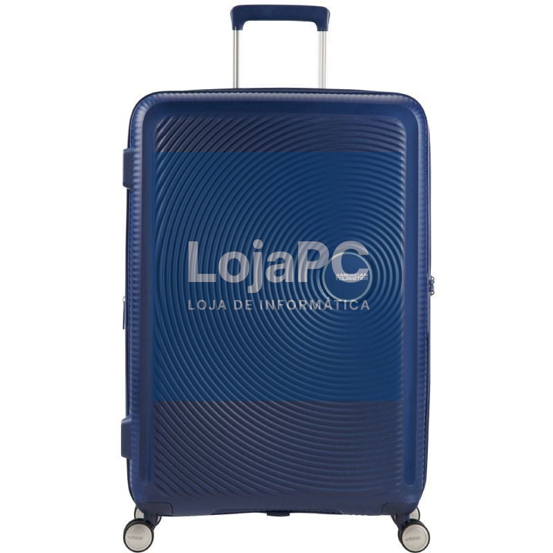 Maleta Mediana American Tourister SoundBox Spinner 67cm/ 67x46.5x29cm/ 4 Rodas/ Azul Marino