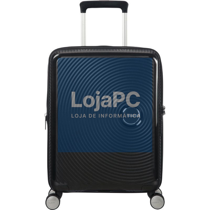 Maleta de Cabina American Tourister SoundBox Spinner 55cm/ 55x40x20cm/ 4 Rodas/ Preta