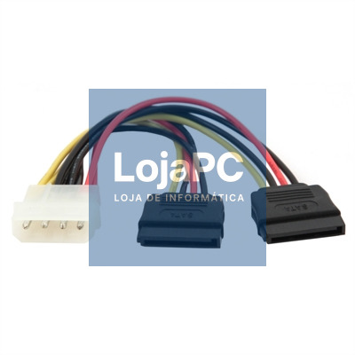 Gembird Cabo de alimentação Molex a 2x SATA 15cm