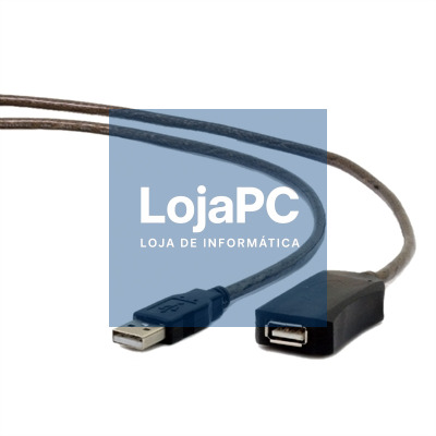 Gembird Cabo Extensão Activo USB 10Mts Preto