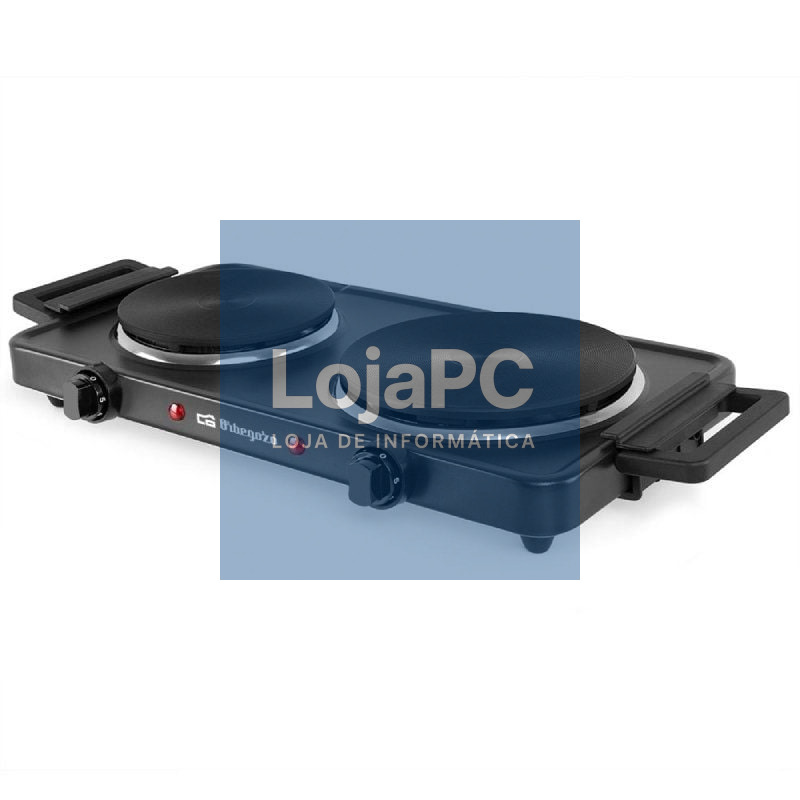 Cocina Eléctrica Orbegozo PE2855/ 2 placas 155 y 185mm/ 1000W - 1500W