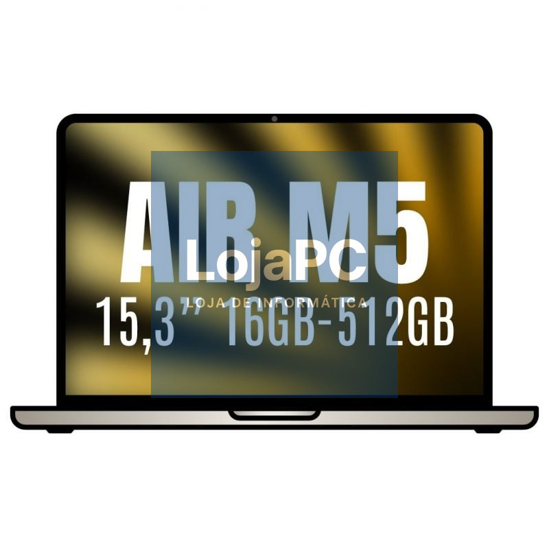 Apple Macbook Air 15,3'/ M5 10-Core CPU/ 16GB/ 512GB SSD/ 10-Core GPU/ Branco Estrella