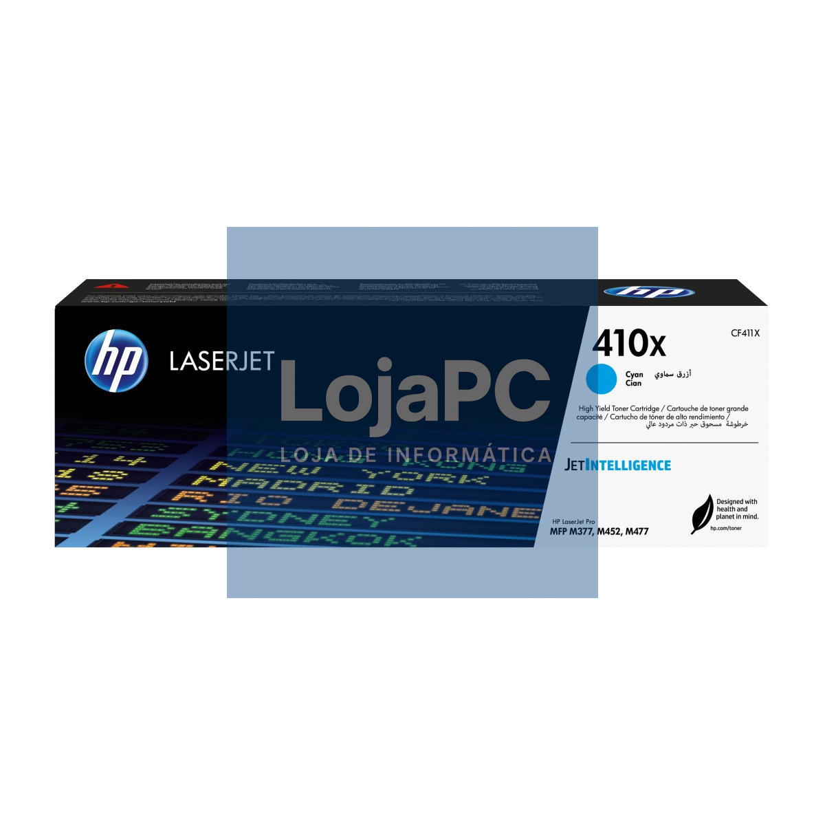HP 410X original Toner cartridge CF411X cyan HY