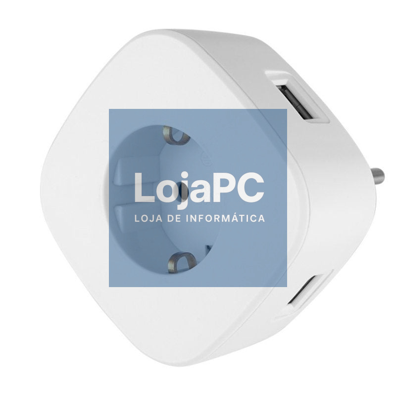 Ficha Orbegozo EN 1500/ 1 Tomada Schuko/ 3 Tomadas USB