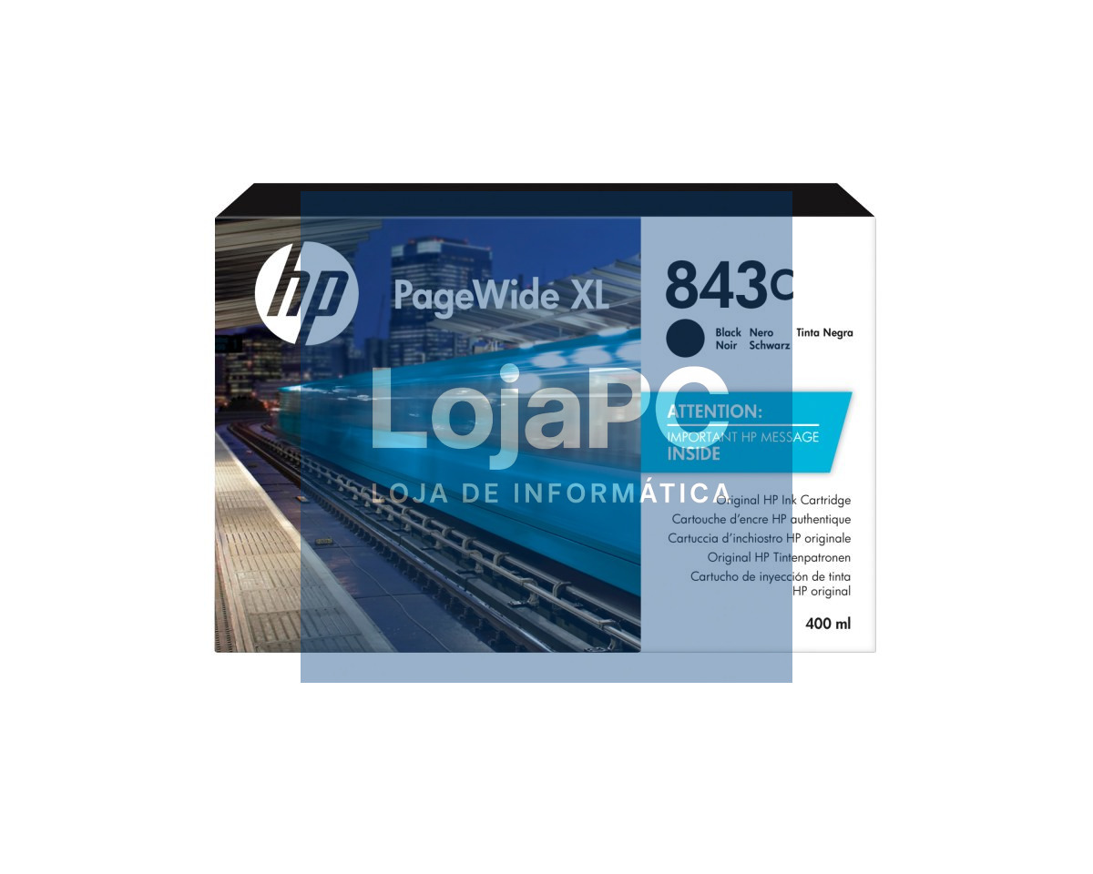 HP 843C ink cartridge black 400ml