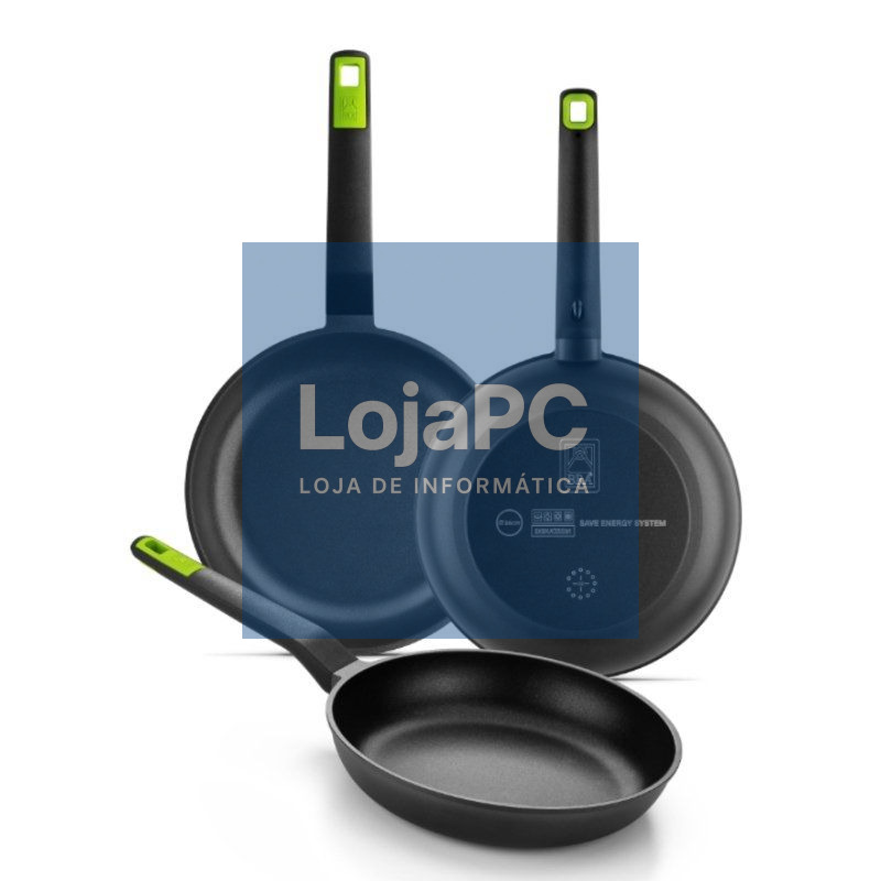 Pack 3 Sartenes Bra Gastro A841202/ Ø20cm/ Ø24cm/ Ø28cm/ Apta para Inducción