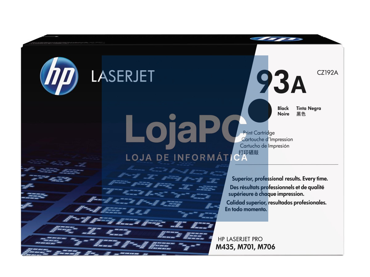 HP 93A original Laserjet Toner cartridge CZ192A Black