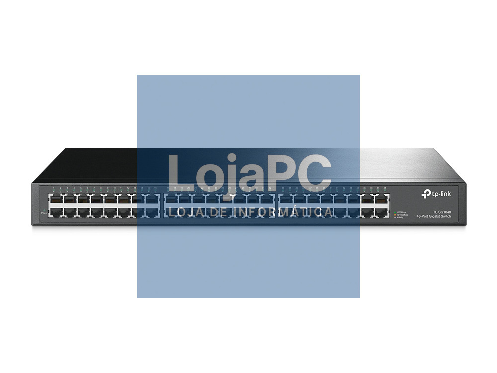 TP-LINK 48-port Gigabit Switch 48 10/100/1000M RJ45 ports 1U 19-inch rack-mountable steel case