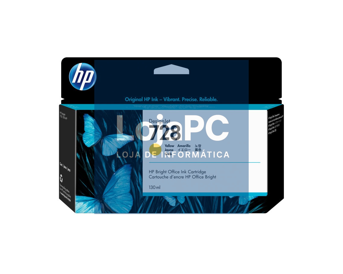 HP 728 original 130-ml Yellow Ink cartridge F9J65A
