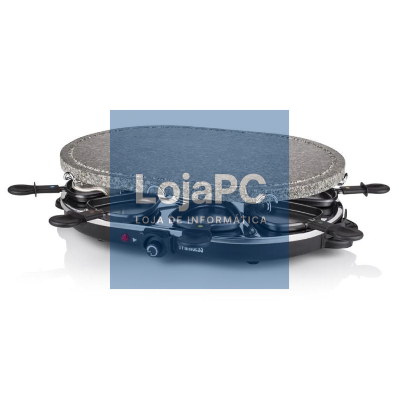 Parrilla Princess Stone 8 Oval & Raclette 162720/ 1200W/ Tamaño 430*300mm