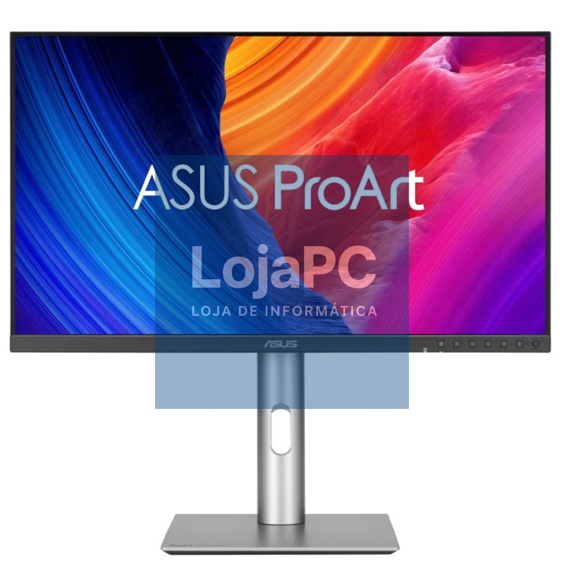 Monitor Profissional Asus ProArt Display PA278QGV Gen2 27'/ QHD/ Multimedia/ Regulável en altura/ Preto y Prateado