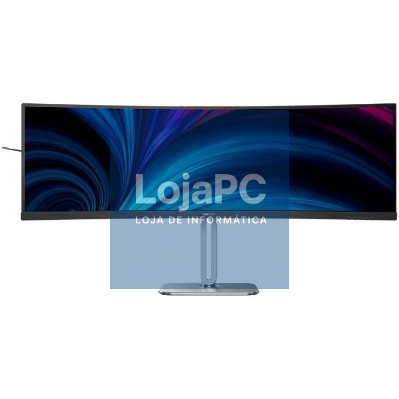 Monitor Profissional Ultrapanorámico Curvo Philips 49B2U5900C 49'/ Dual QHD/ Multimedia/ Regulável en altura/ Preto y Prateado