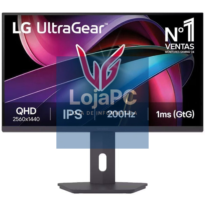 Monitor Gaming LG UltraGear 27G610A-B 27'/ QHD/ 1ms/ 200Hz/ IPS/ Regulável en altura/ Preto