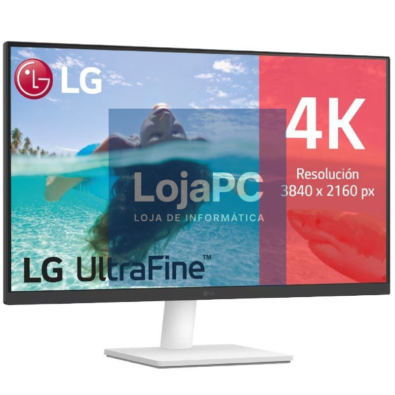 Monitor Profissional LG UltraFine 27US500-W 27'/ 4K/ Multimedia/ Branco