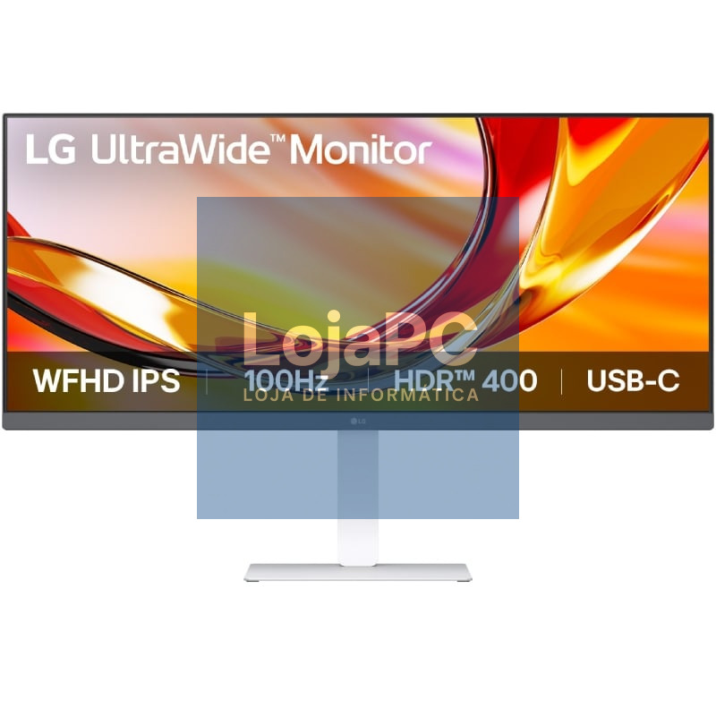 Monitor Profissional Ultrapanorámico LG 34BF550B-W 34'/ WFHD/ Multimedia/ Regulável en altura/ Branco
