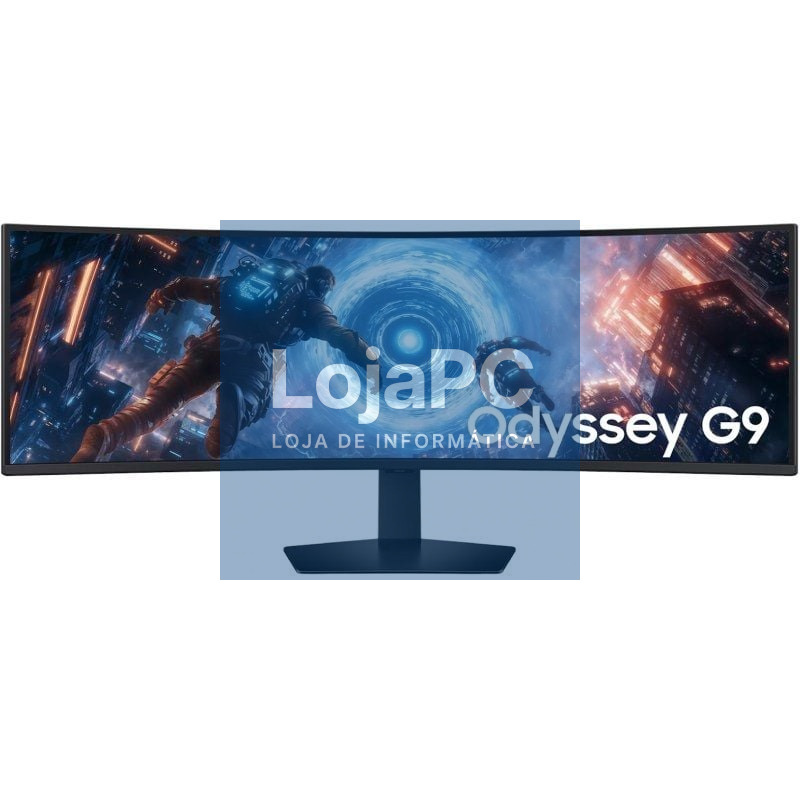 Monitor Gaming Ultrapanorámico Curvo Samsung Odyssey G9 G91F S49FG910EU 49'/ Dual QHD/ 1ms/ 144Hz/ Regulável en altura/ Preto