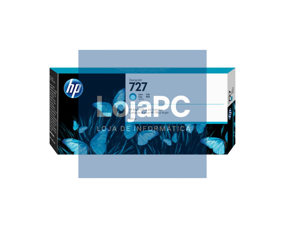 HP 727 original 300-ml Ink cartridge F9J76A Cyan