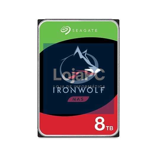 HD 3.5 8TB SATA 3 Seagate 256MB IRONWOLF 3.5 / CACHE 256MB / SATA 6Gbs / 7200rpm / NAS ST8000VN004