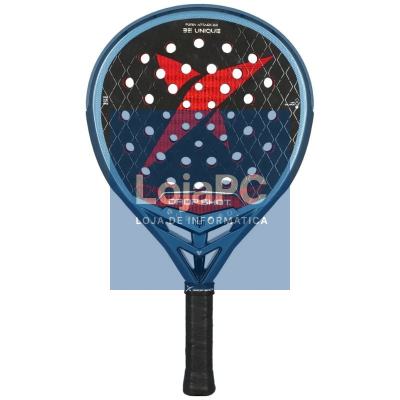 Pala de Pádel Drop Shot Furia Attack 2.0/ Vermelha y Azul