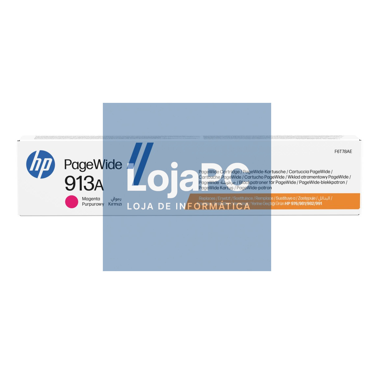 HP 913A original magenta PageWide cartridge F6T78AE