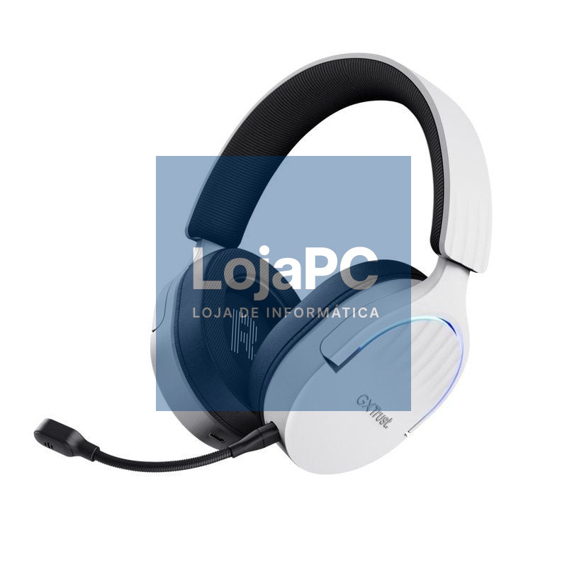Auscultadores Gaming Sem Fios com Microfone Trust Gaming GXT 491 Fayzo/ Bluetooth/ Jack 3.5/ Brancos