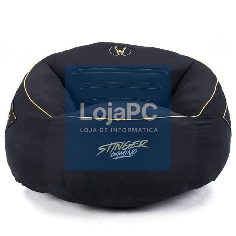 Puff Woxter Stinger Gaming/ com relleno/ Preto y Dourado