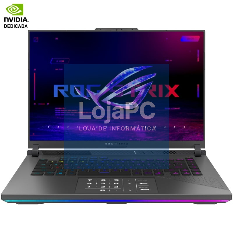 Portátil Gaming Asus ROG Strix G16 G614FR-TS365 Ryzen 9 9955HX/ 16GB/ 1TB SSD/ GeForce RTX 5070 Ti/ 16'/ sem Sistema Operativo
