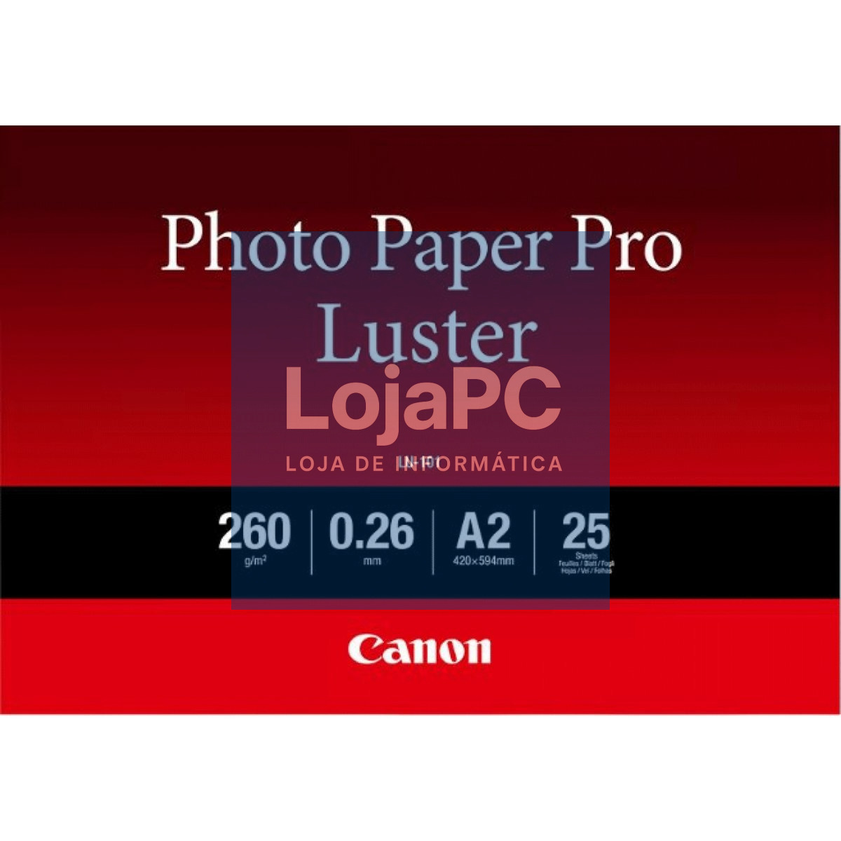 CANON LU-101 photo paper Pro Luster A2 25 sheets