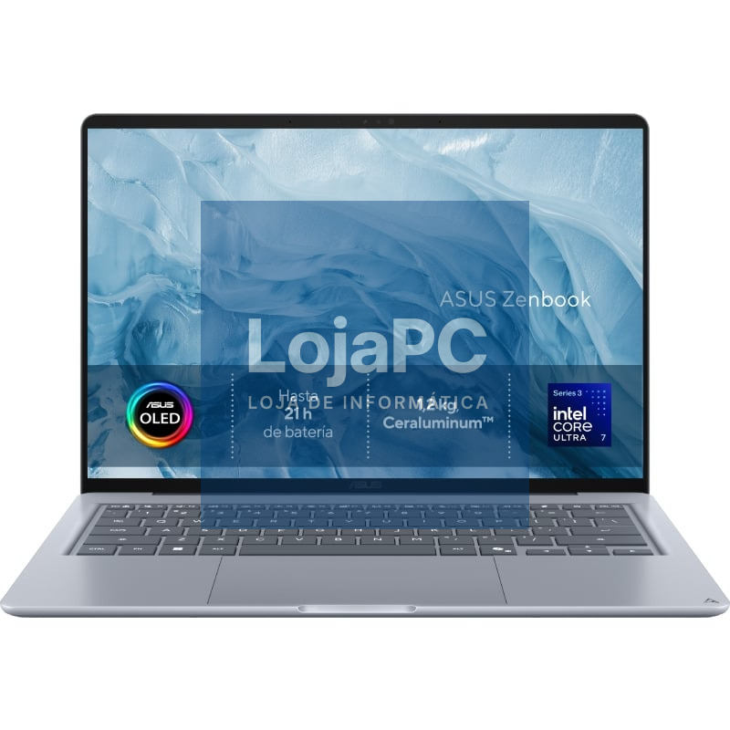 Portátil Asus ZenBook 14 OLED UX3480AA-U1537 Intel Core Ultra 7-355/ 16GB/ 512GB SSD/ 14'/ sem Sistema Operativo