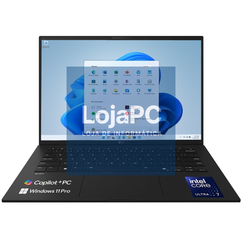 Portátil LG Gram 14Z90U-V.AZ85BN Intel Core Ultra 7-355/ 32GB/ 512GB SSD/ 14'/ Win11 Pro