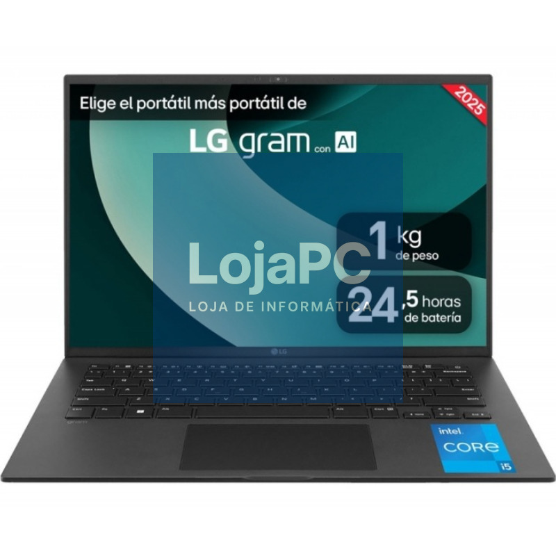 Portátil LG Gram 14ZD90RU-G.AX52B Intel Core i5-1334U/ 8GB/ 256GB SSD/ 14'/ sem Sistema Operativo