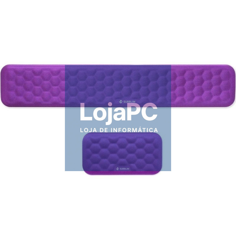 Pack de 2 Apoio de pulsos Subblim Ergo AirPadding/ Púrpura