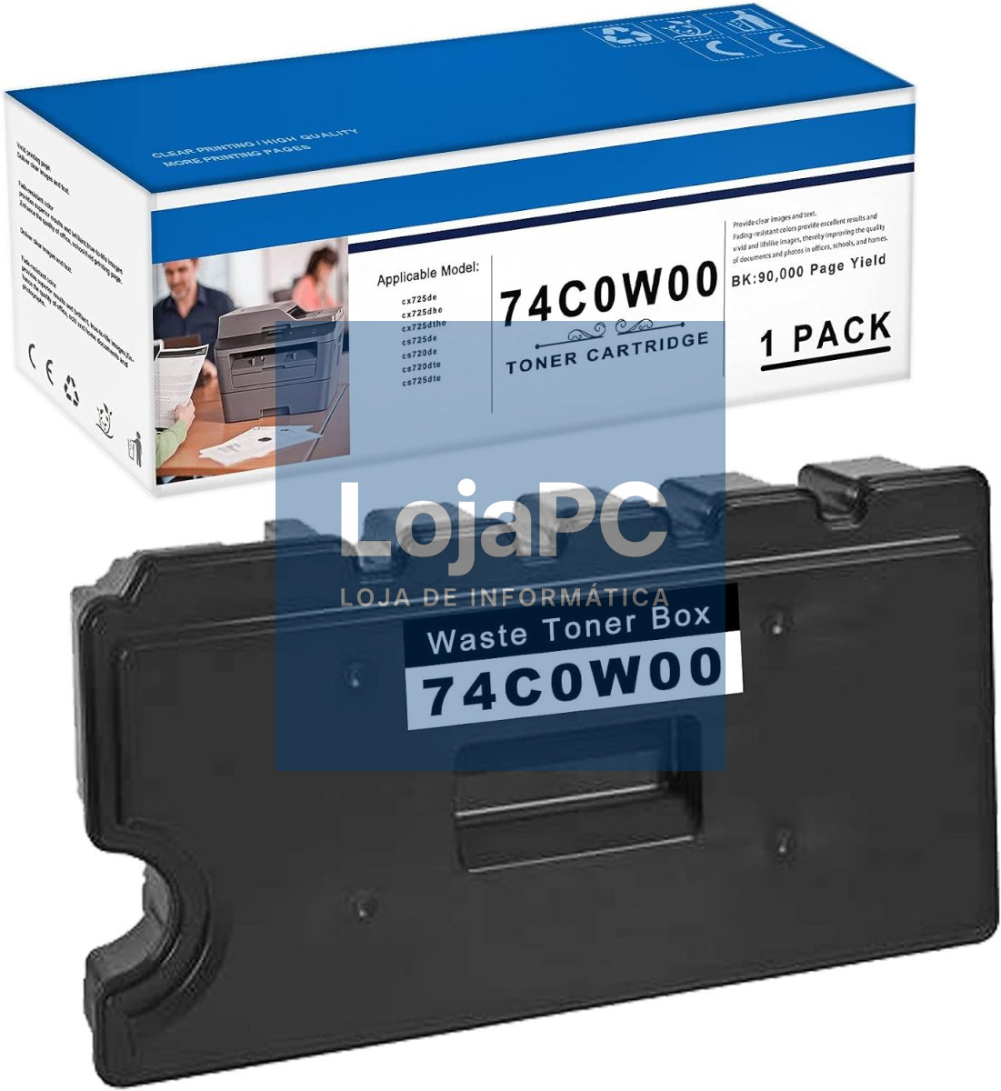 LEXMARK Bottle of recovery of toner used 90K