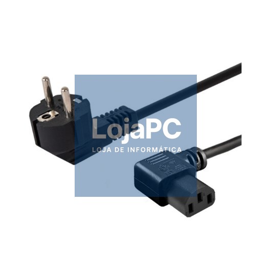 ANGULAR POWER CABLE 1.2M SCHUKO-IEC C13