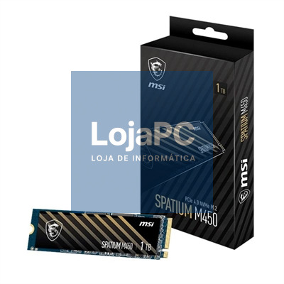 MSI SSD Spatium M450 1Tb PCIe 4.0 NVMe 3400 Mb-s