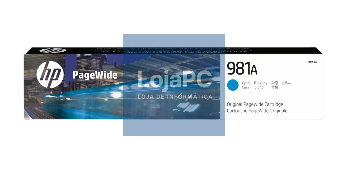 HP 981A original Cyan PageWide Cartridge J3M68A