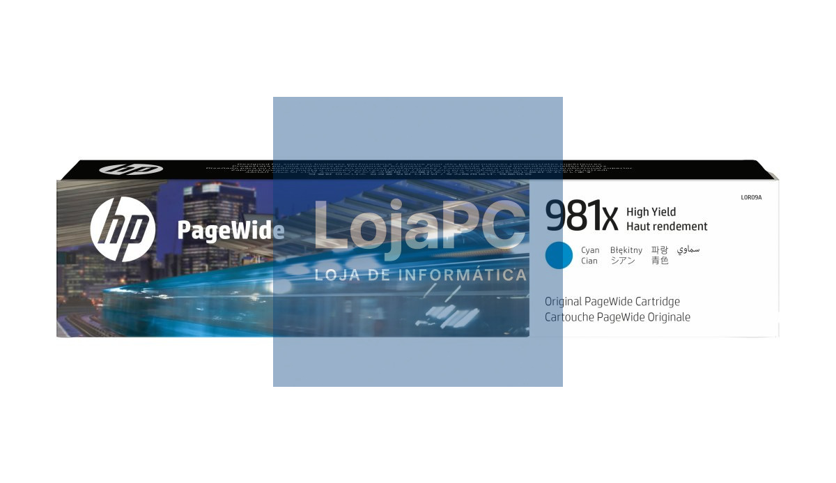 HP 981X original High Yield Cyan PageWide Cartridge L0R09A