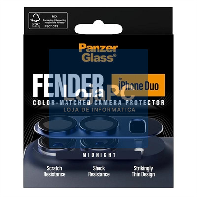 PanzerGlass Fender Camera Prot iPhone Duo Midnigh