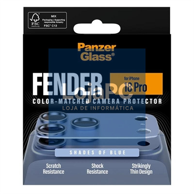 PanzerGlass Fender Camera Protect iPh 18Pro Blue