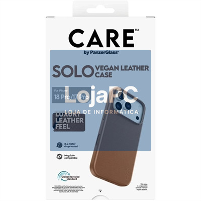 Care VeganLeatherCase Brown MagSafe iP 18Pro 17Pro