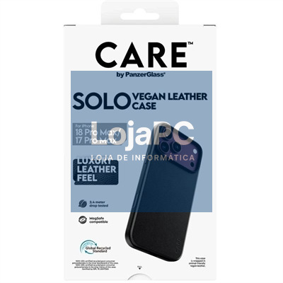 Care VeganLeatherCase Black MagSafe iP 18PMx 17PMx