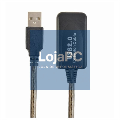 Gembird Cabo de extensão USB 2.0 activo 5m