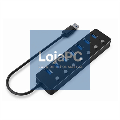 Gembird HUB USB 3.2 (Gen 1) de 7p c/ interruptores