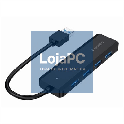 Gembird 3.2 (Gen 1) hub de 4 portas USB