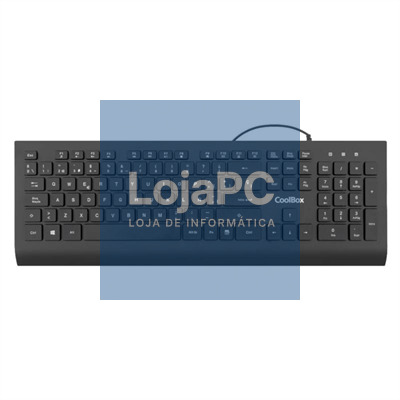 COOLBOX Teclado Flatpro usb 1.8M silencioso