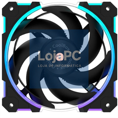 Coolbox Gaming Ventoinha X12 PWM Aux 12Cm ARGB