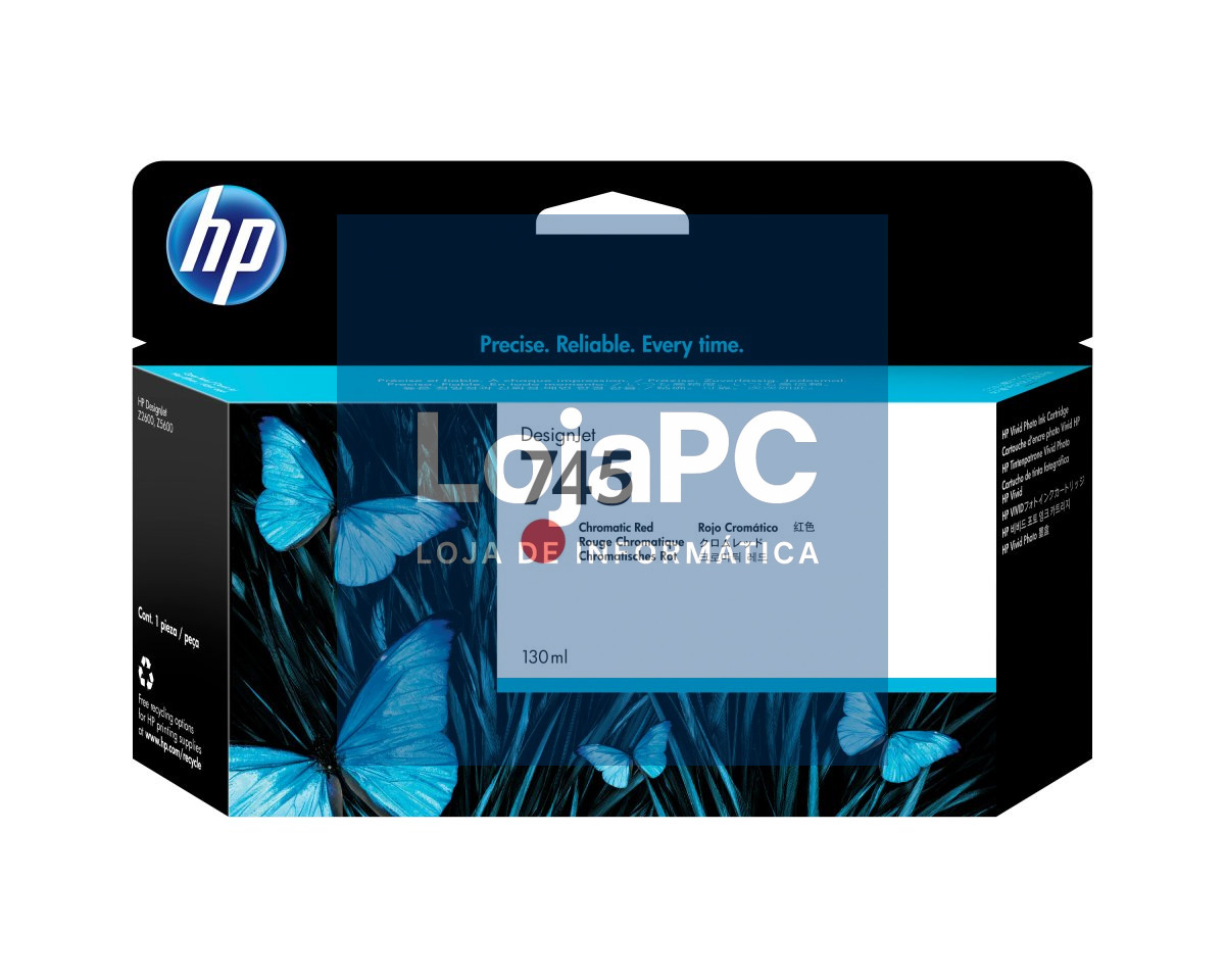 HP 745 original Ink cartridge F9K00A Chromatic Red 130 ml